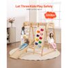 VEVOR Indoor Klettergerüst 7 in 1 Spielplatz für Kleinkinder, 120 x 109 x 121 cm – Bild 2