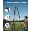 VEVOR Game Hoist, 227 kg Tragkraft, Jagd-Wildhebezeug mit Seilwinde und Gambrel, 1300 x 1100 x 2750 mm – Bild 3
