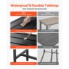 VEVOR Bartisch, 1000 x 375 x 980 mm, Stehtisch mit Metallgestell, rechteckige Esstische – Bild 4