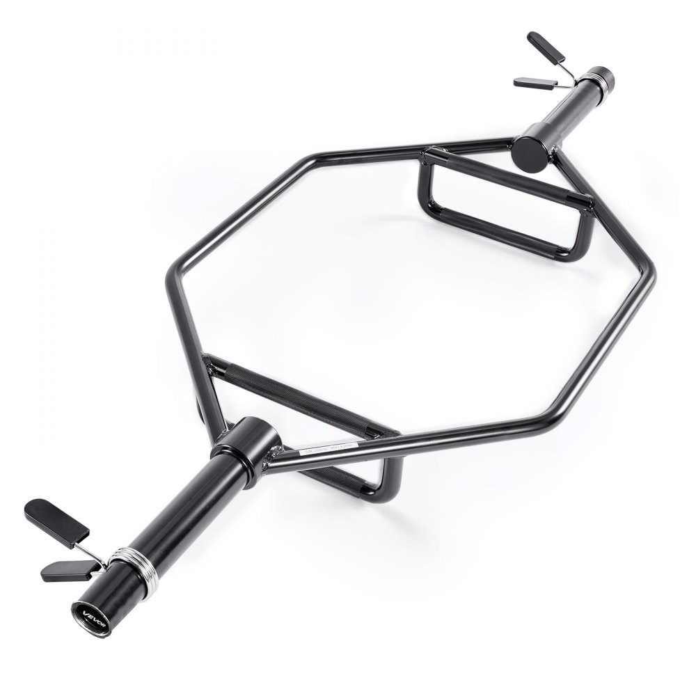 VEVOR Trap Bar Hexagon Hantelstange Langhantel mit rutschfestem Griff 50 mm 360 kg Tragkraft