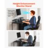 VEVOR Computertisch Bürotisch Schreibtisch mit intelligenten LED-Leuchten & Steckdosen – Bild 5