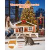 VEVOR Katzenhaus Outdoor, Katzenhöhle für Haus- & Freigängerkatzen im Winter 1105x853x787 mm – Bild 2