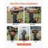 VEVOR Raketenofen, BBQ Rakete Holzofen aus Karbonstahl mit Tragetasche, Camping Outdoor-Campingkocher – Bild 5 VEVOR Raketenofen, BBQ Rakete Holzofen aus Karbonstahl mit Tragetasche, Camping Outdoor-Campingkocher – Bild 5