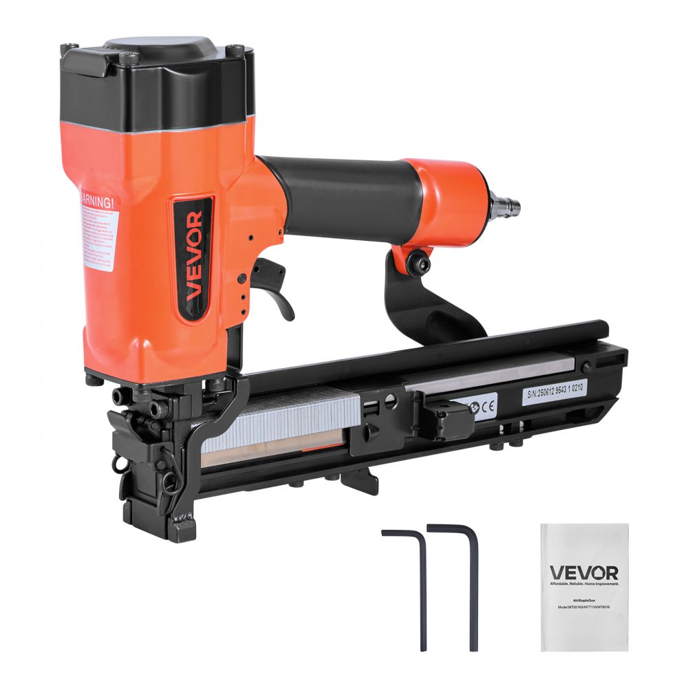 VEVOR Druckluftnagler, 26,4 mm breite Krone, Drucklufttacker, 16-38 mm Länge