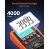 VEVOR Digitalmultimeter, 4000-Count TRMS DC/AC Voltmeter Stromtester, Auto-Ranging-Multimeter für Strom – Bild 3