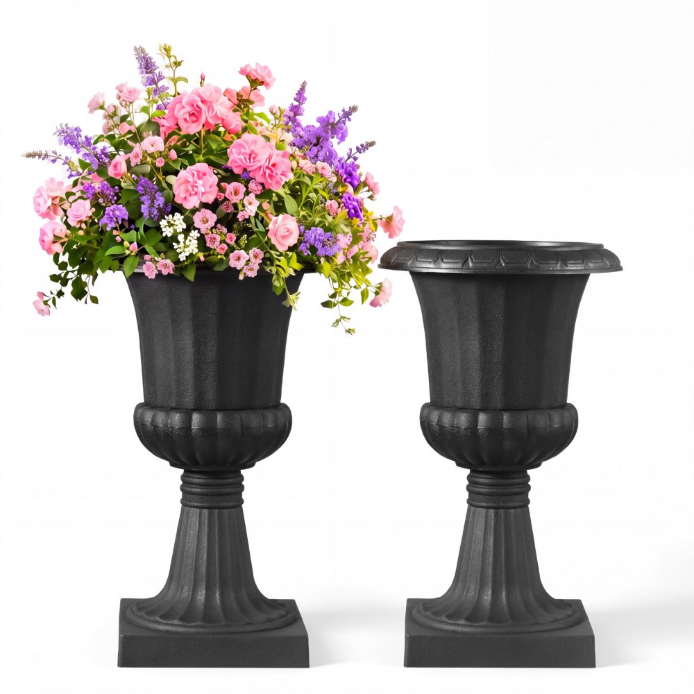 VEVOR Blumenspindel aus Kunststoff, 40x67 cm, 2er-Pack, Pflanzpokal. Pflanzkübel