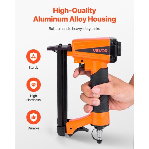 VEVOR Druckluft-Tacker, Druckluftnagler für 80er-Serie, 12,8 mm Krone, 6–16 mm Länge – Bild 5