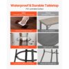VEVOR Bartisch, 600 x 600 x 1000 mm, Stehtisch mit Metallgestell, Runde Esstische – Bild 4