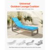 VEVOR Deckchair Auflagen, 1830x533x98 mm, Liegenauflagen für den Außenbereich – Bild 2