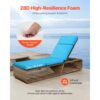 VEVOR Deckchair Auflagen, 1830x533x98 mm, Liegenauflagen für den Außenbereich – Bild 3
