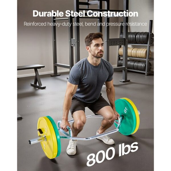 VEVOR Trap Bar Hexagon Hantelstange Langhantel 50 mm 360 kg Tragkraft, Gewichtheben und Krafttrainingsgerät – Bild 2
