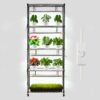 VEVOR DIY-Pflanzenregal mit Wachstumslichtern, 192 W 5000 K Vollspektrum-Lichter, 750x350x1800mm