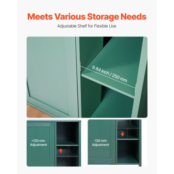 VEVOR Katzenschrank, 1050x680x885 mm, Katzenklo Schrank mit eingebauter Steckdose – Bild 5