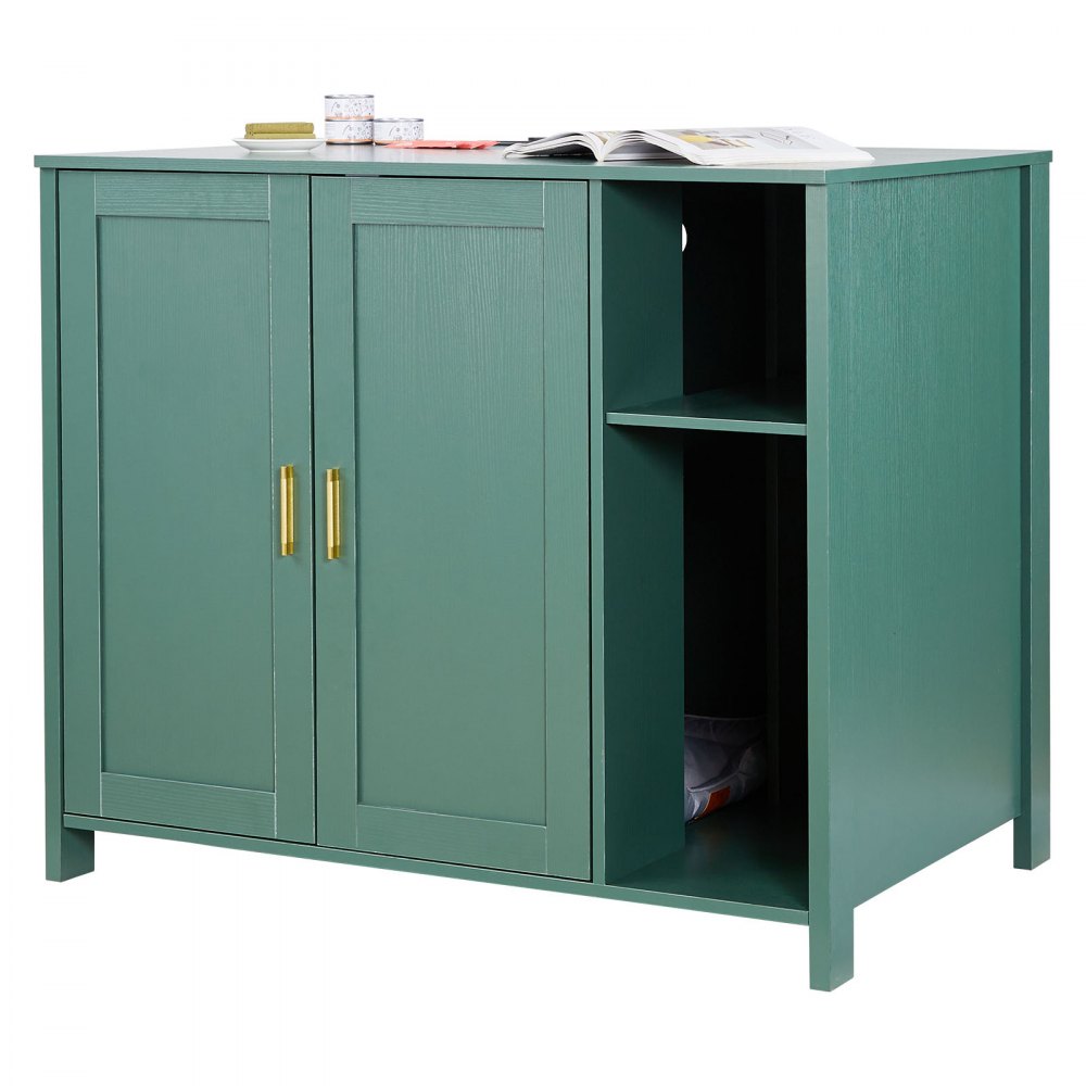 VEVOR Katzenschrank, 1050x680x885 mm, Katzenklo Schrank mit eingebauter Steckdose