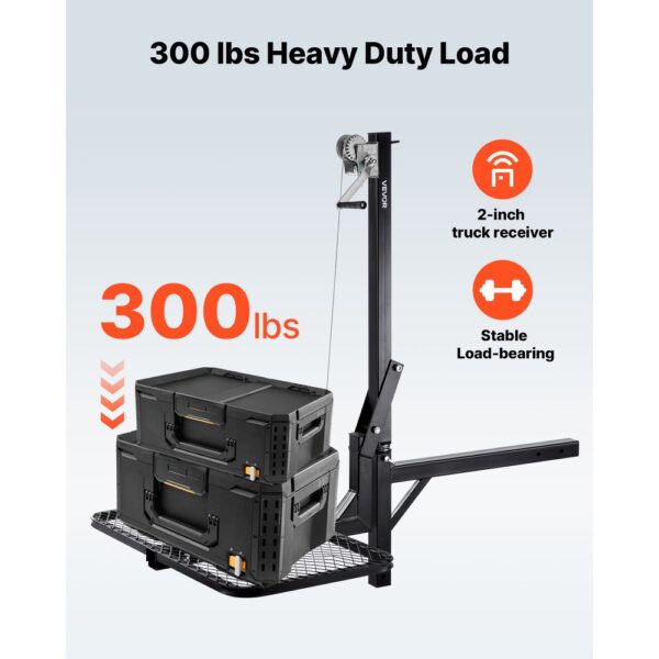 VEVOR Game Hoist, 136 kg Tragkraft, Wildhebezeug-Windenlift mit 5,08 cm Empfänger – Bild 2