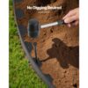 VEVOR Rasenkante, 20 m x 10 cm, Kunststoff-Gartenbegrenzung mit 60 Spikes & 2 Erdspießen – Bild 4