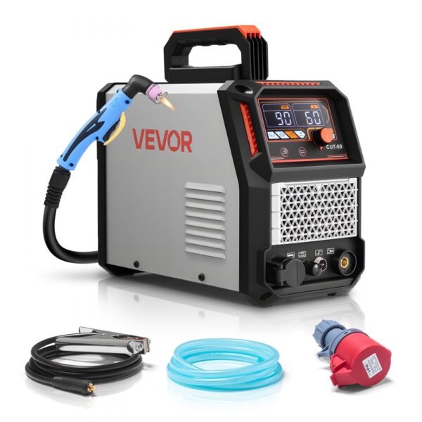 VEVOR Plasmaschneider, 60 A Pilotlichtbogen-Plasmaschneidmaschine, IGBT-Wechselrichter mit Digitalanzeige VEVOR Plasmaschneider, 60 A Pilotlichtbogen-Plasmaschneidmaschine, IGBT-Wechselrichter mit Digitalanzeige