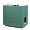 VEVOR Katzenschrank, 800x500x790 mm Katzenklo Schrank, Katzenkommode aus Holz mit Belüftungslöchern