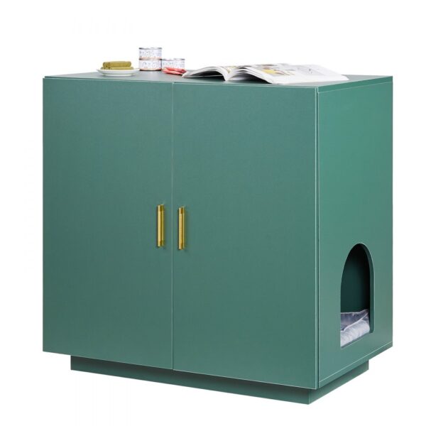 VEVOR Katzenschrank, 800x500x790 mm Katzenklo Schrank, Katzenkommode aus Holz mit Belüftungslöchern