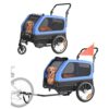 VEVOR Hundeanhänger, bis zu 40 kg, 2-in-1-Fahrradanhänger für kleine und große Hunde