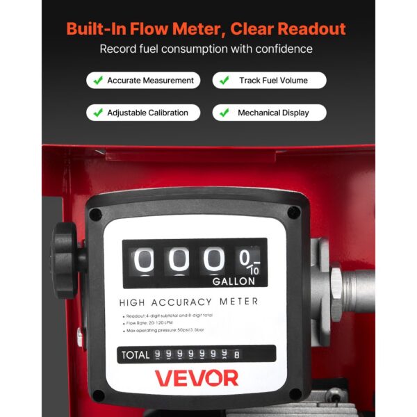 VEVOR Kraftstofftransferpumpe, 60L/min, 2 Schläuchen, 13,7m Förderhöhe – Bild 5 VEVOR Kraftstofftransferpumpe, 60L/min, 2 Schläuchen, 13,7m Förderhöhe – Bild 5