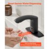 VEVOR berührungsloser Waschtischhahn (Mattschwarz) Badezimmer, automatische Waschtischarmatur – Bild 2