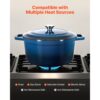 VEVOR Schmortopf aus emailliertem Gusseisen, 5,68 L Dutch Oven zum Backen von Sauerteigbrot – Bild 4