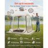 VEVOR Transparentes Zelt, 160x160x182 cm, Pop-up-Zelt für 2–4 Personen – Bild 2