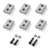 VEVOR Bewehrungsschneiderklingen, 6 Stk. Ersatzbackenklingen für 25 mm #8 elektrischen Bolzenschneider, silber
