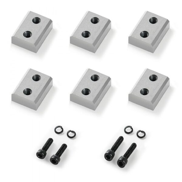 VEVOR Bewehrungsschneiderklingen, 6 Stk. Ersatzbackenklingen für 25 mm #8 elektrischen Bolzenschneider, silber