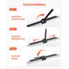 VEVOR 2 x Cargo Bar Ratschen Ladestange verstellbar 2261-2641 mm – Bild 5