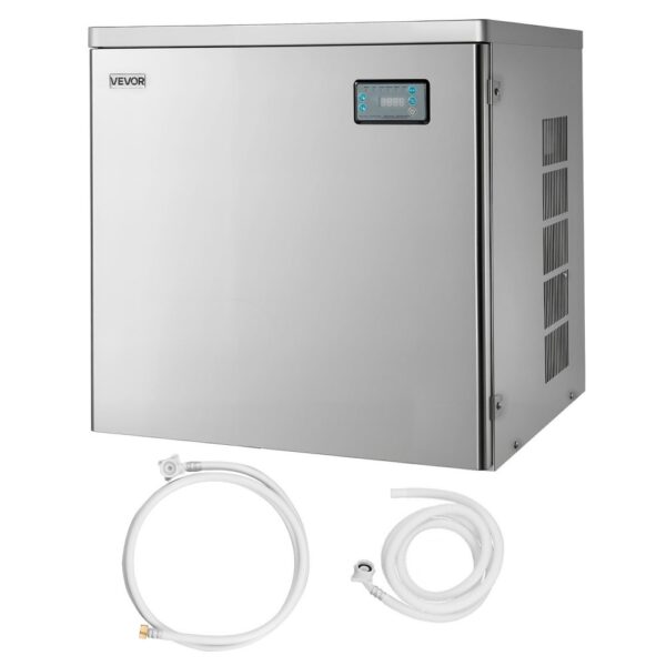 VEVOR kommerzielle Eismaschine, 204 kg/Tag Edelstahl-Eismaschine mit intelligentem Bedienfeld, Nur Kopf