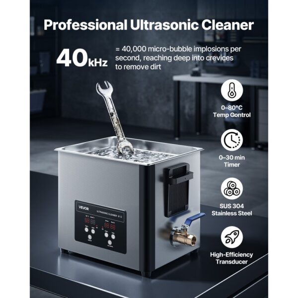 VEVOR 10 L Ultraschallreiniger – Bild 2