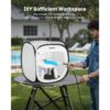 VEVOR tragbares Lackierkabinenzelt (40,5x40,5x43 cm Arbeitsbereich) Pop-Up-Sprühfarbenzelt für Sprühmalerei – Bild 4