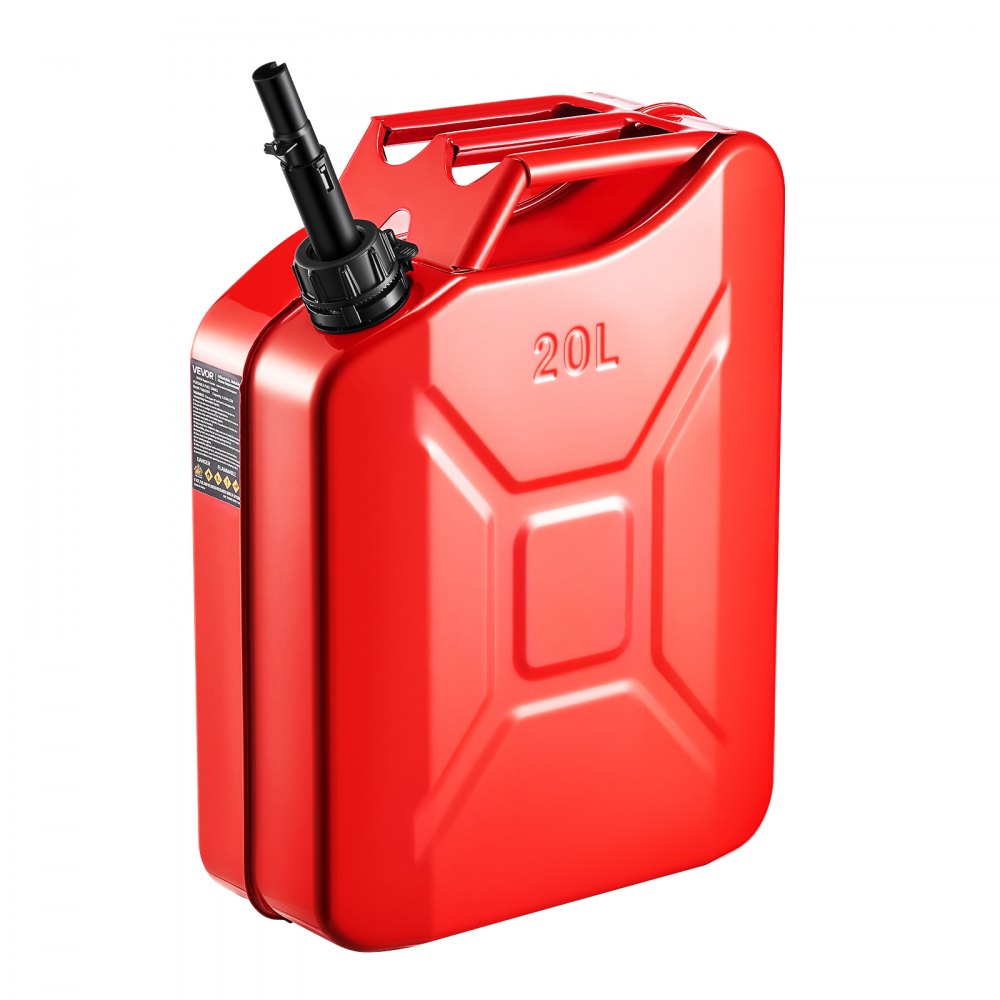 VEVOR Kraftstoffkanister, 20 L, Benzinkanister mit Ausguss & Komfortgriff, 6 L/min Durchflussrate