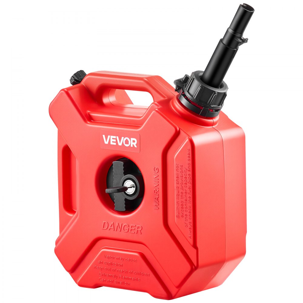 VEVOR Kraftstoffkanister 5 L, max. Durchflussrate 15 L/min, Flüssigkeitsbehälter für die meisten Autos