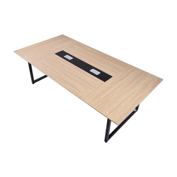 VEVOR Konferenztisch Besprechungstisch für 10 Personen 240 x 120 cm rechteckiger Seminartisch Meetingtisch