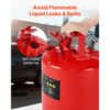 VEVOR Sicherheitskanister, 19 L Typ II Sicherheitsbehälter mit Flammensperre, Rot – Bild 2