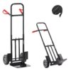 VEVOR Sackkarre, 272 kg Tragkraft, Transportkarre 480x460x1200mm, tragbarer Rollwagen mit Zurrgurt