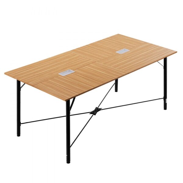 VEVOR Konferenztisch Besprechungstisch für 6-8 Personen 180 x 90 cm (L x B) rechteckiger