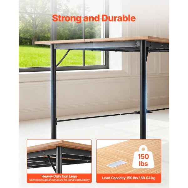 VEVOR Konferenztisch Besprechungstisch für 6-8 Personen 180 x 90 cm (L x B) rechteckiger – Bild 3