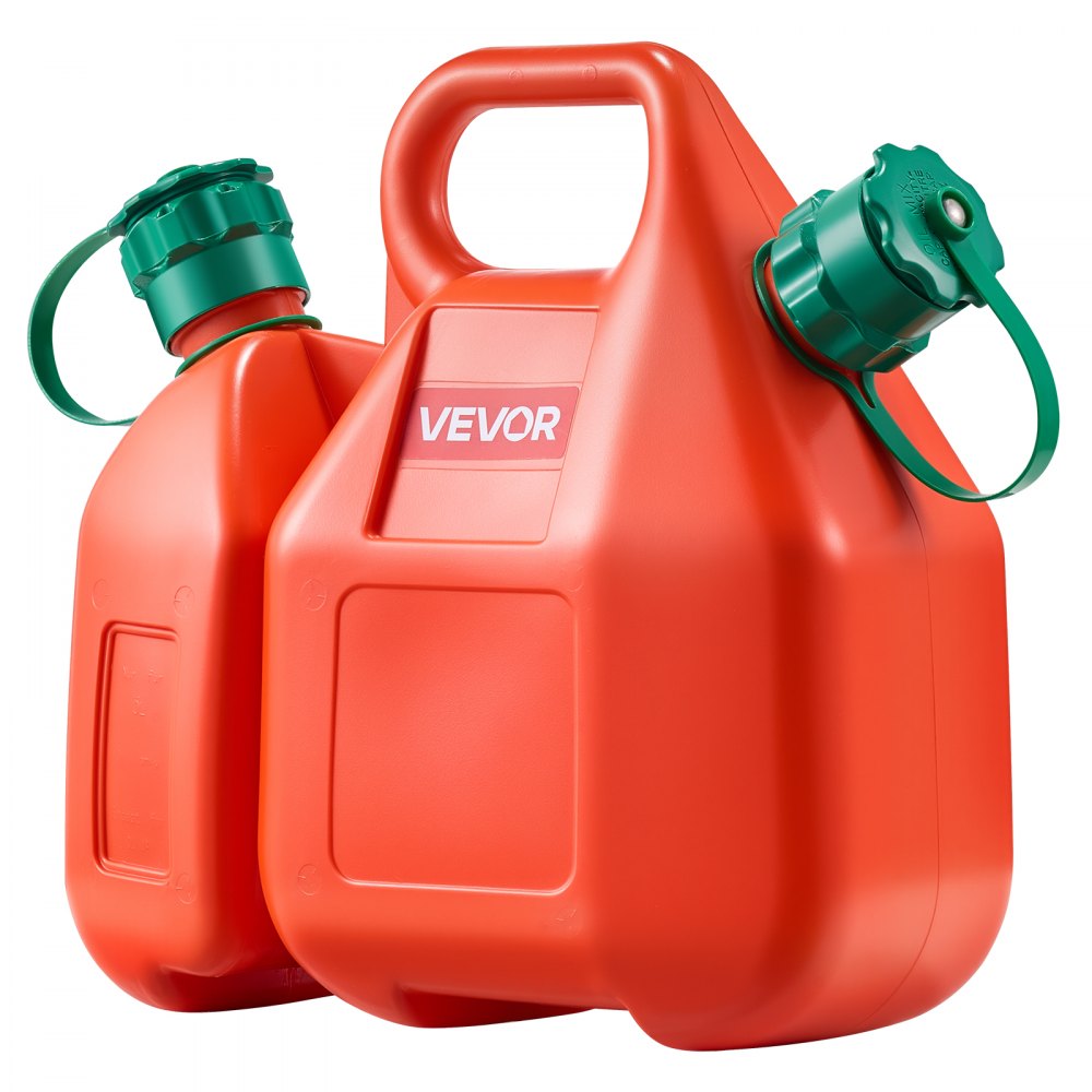 VEVOR Kraftstoffkanister, 6 L Kraftstofftank mit Ausguss & 1,9 L zusätzlichem Ölbehälter, ATVs & UTVs