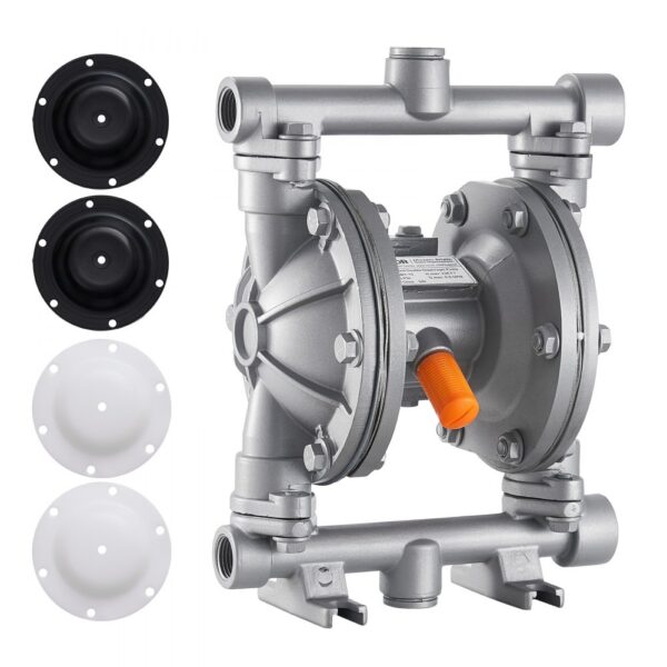 VEVOR Druckluft-Doppelmembranpumpe, 25 L/min, 3/8 Zoll Einlass & Auslass VEVOR Druckluft-Doppelmembranpumpe, 25 L/min, 3/8 Zoll Einlass & Auslass