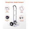 VEVOR Sackkarre, 227 kg Tragkraft, Schwerlast-Transportkarre mit Griff, 480x500x1340 mm – Bild 4