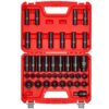 VEVOR 1/2 Zoll-Antrieb Schlagschrauber-Steckschlüsselsatz, 39-tlg. Muttern Entferner Set metrisch 9-30 mm
