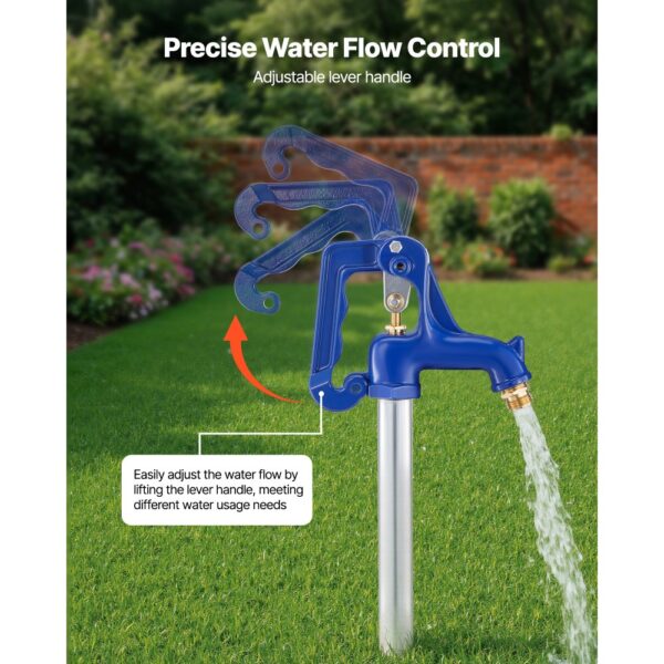 VEVOR Frostsicherer Gartenhydrant, 980 mm, Außenwasserhahn mit 304,8 mm Eingrabetiefe – Bild 2