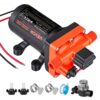 VEVOR Membranpumpe, 12 V DC, 22,7 L/min, 4,8 bar Druck, für Wohnmobil, Wohnwagen