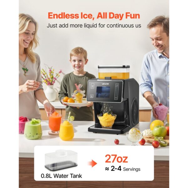 VEVOR Schneeflocken-Eismaschine, 20 kg/Tag Eis-Rasiermaschine, elektrischer Bingsu-Maschine mit 0,8 L Tank – Bild 4 VEVOR Schneeflocken-Eismaschine, 20 kg/Tag Eis-Rasiermaschine, elektrischer Bingsu-Maschine mit 0,8 L Tank – Bild 4