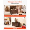 VEVOR Kindersitzbank mit Stauraum Holzspielzeugkiste, Aufbewahrungsbank mit Sicherheitsscharnier – Bild 3