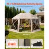 VEVOR Pop-up-Pavillon, 4,57 x 4,57 m, 13-seitiges, 360°-Belüftung, Partyzelt für 12–15 Personen – Bild 2